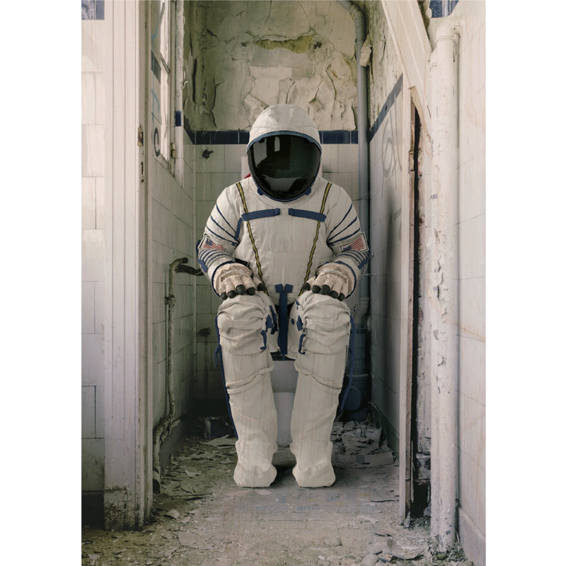 Woodcardz - Astronaut auf Toilette