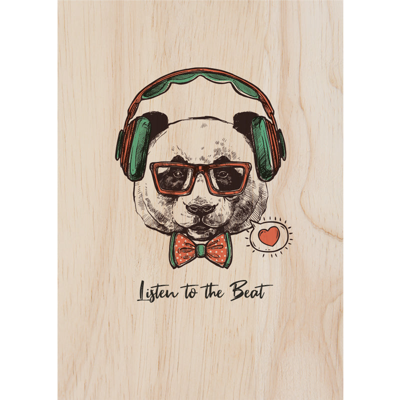 Woodcardz - Hipster Panda