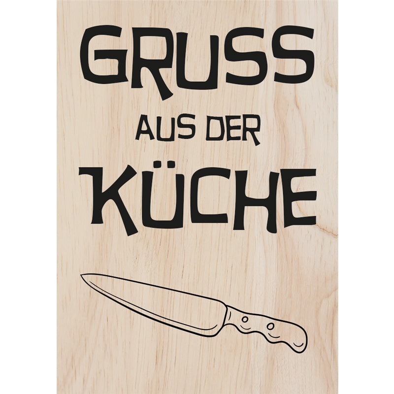 Woodcardz - Küchengruß