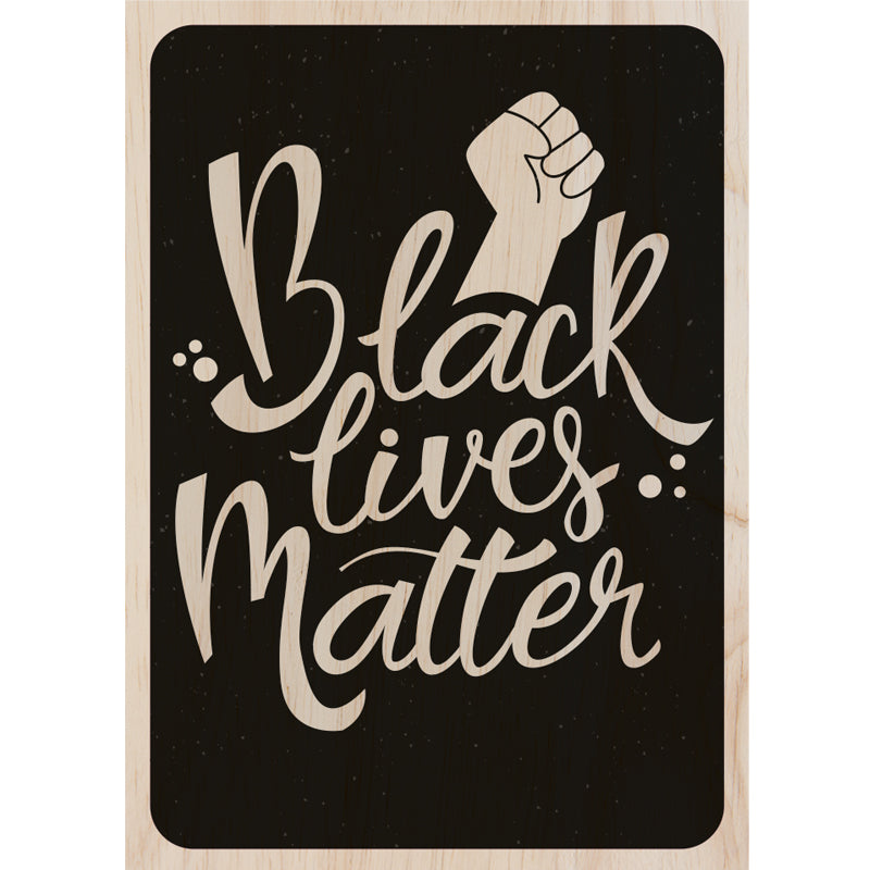 Woodcardz - BLM Lettering