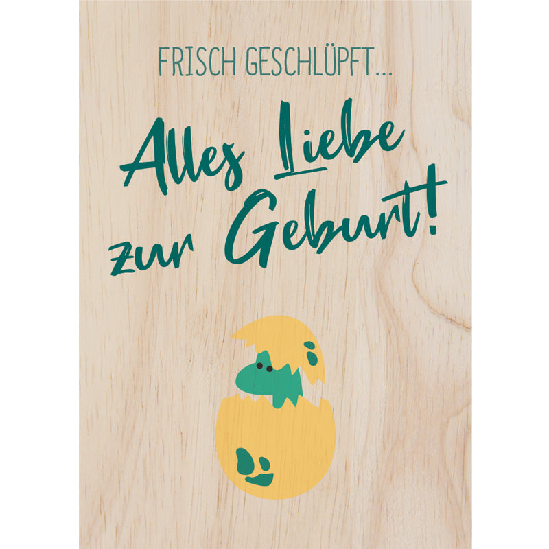 Tinycardz - Dino Geburt Junge