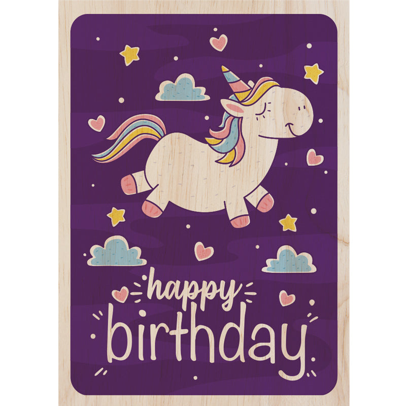 Woodcardz - Unicorn Regards