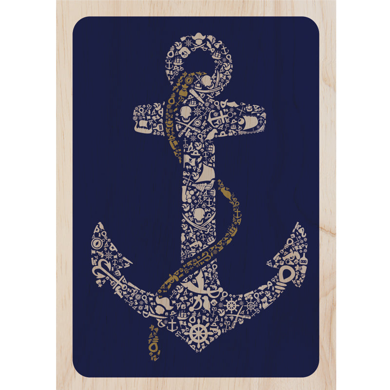 Woodcardz - Anchor Pattern