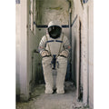 Woodcardz - Astronaut auf Toilette