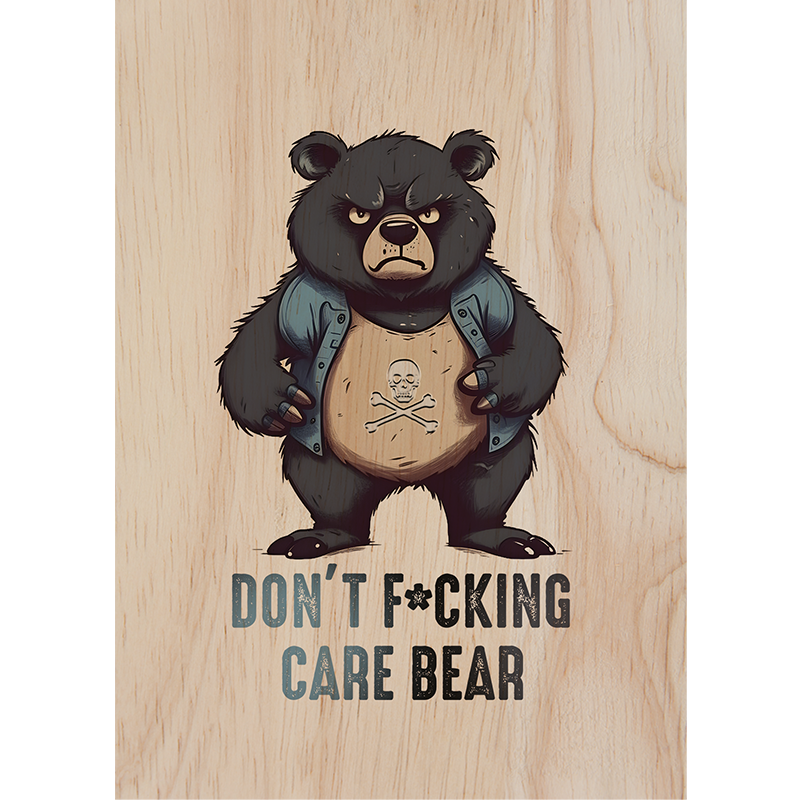 Woodcardz - Care Bear