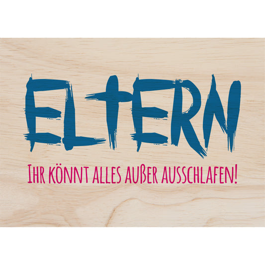 Woodcardz - Eltern Ausschlafen