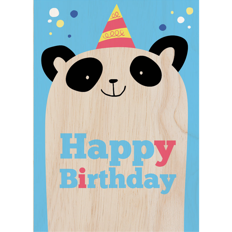 Woodcardz - Happy Birthaday Panda