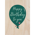 Woodcardz - Happy Birthday Luftballon