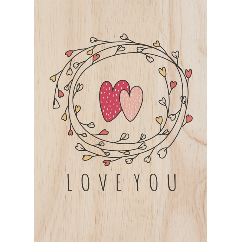 Woodcardz - Heart Wreath