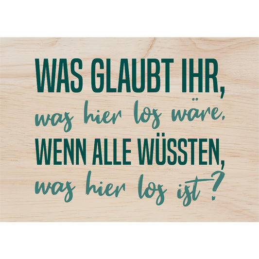 Woodcardz - Hier ist was los