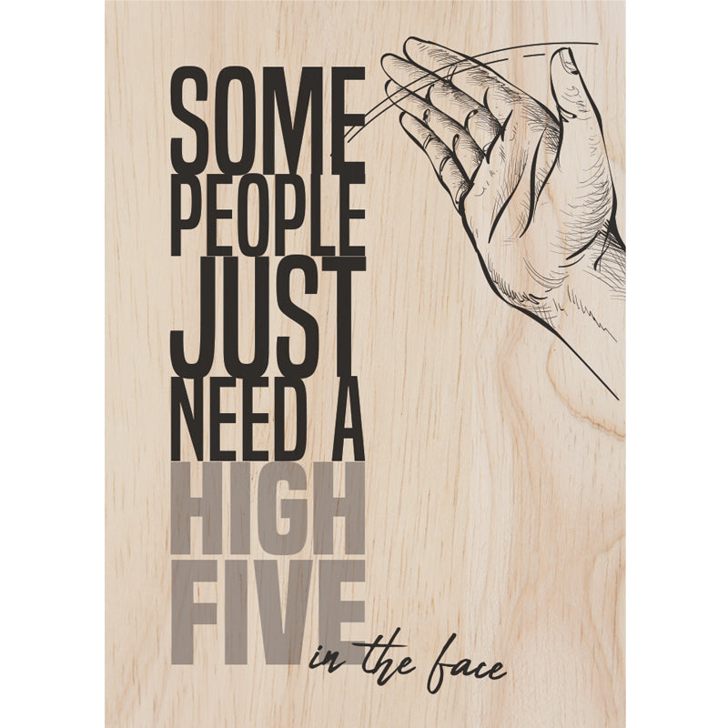 Woodcardz - High five (h)