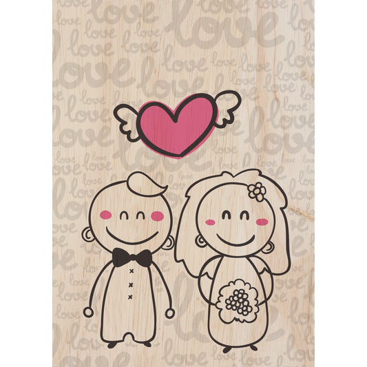 Woodcardz - Hochzeit Pärchen