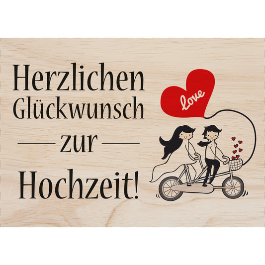 Woodcardz - Hochzeit Rad
