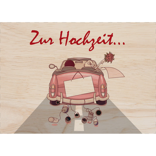 Woodcardz - Hochzeit Wagen