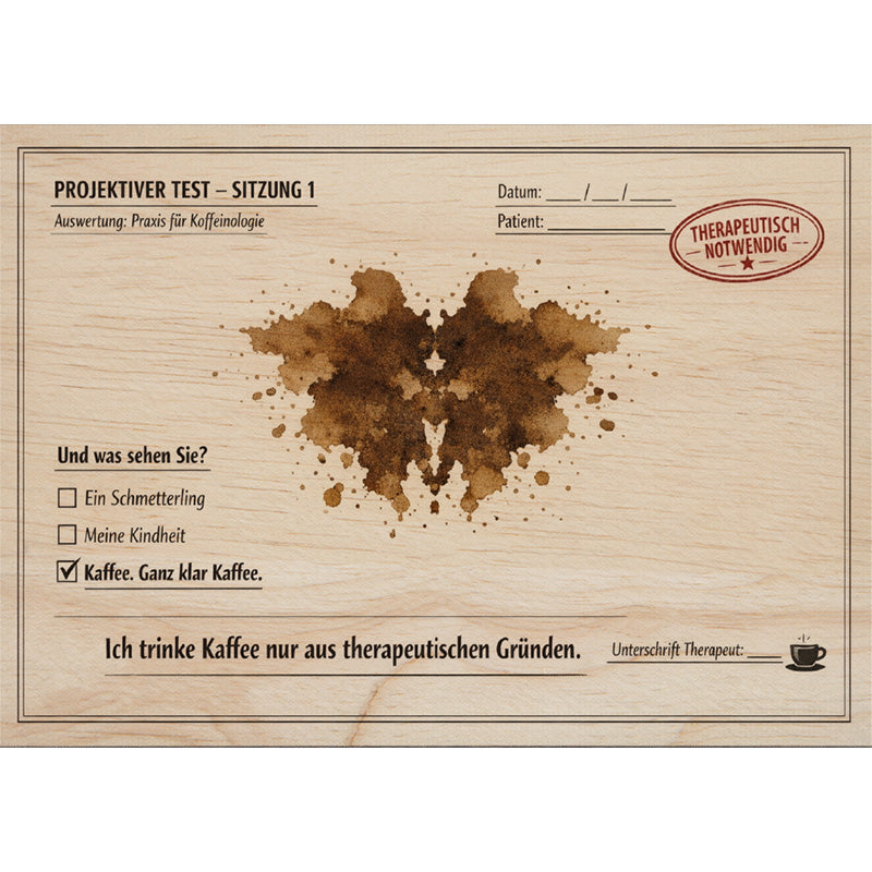 Woodcardz - Kaffee Test