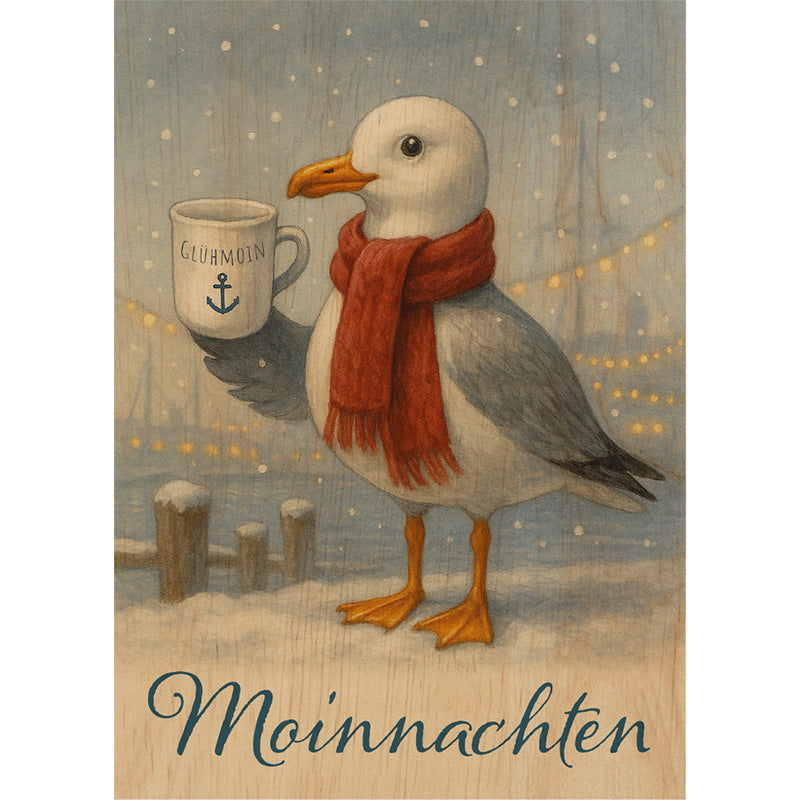 Woodcardz - Moinnachten Möwe