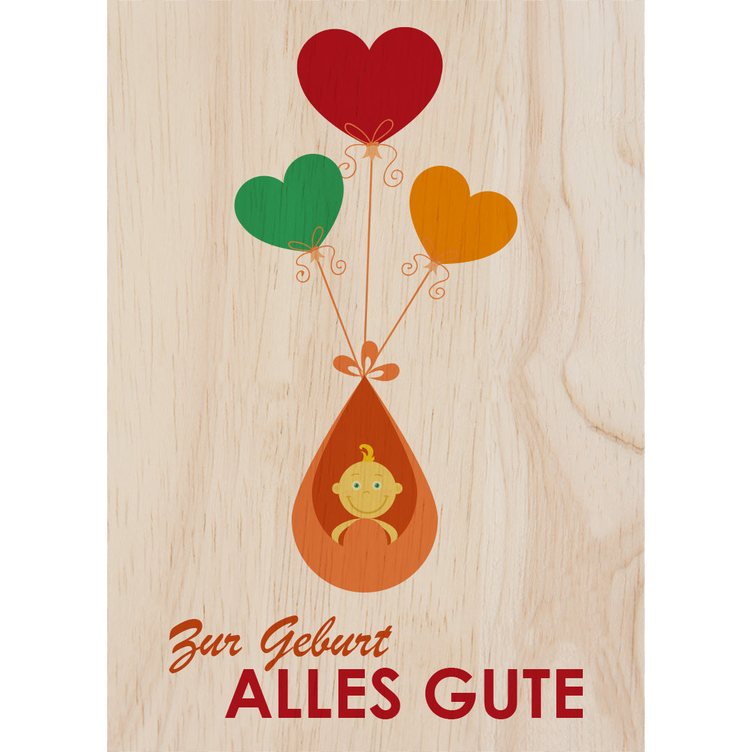 Woodcardz - Alles gute zur Geburt