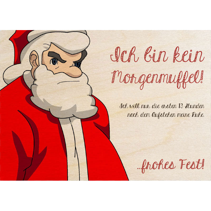 Woodcardz - Santa Morgenmuffel