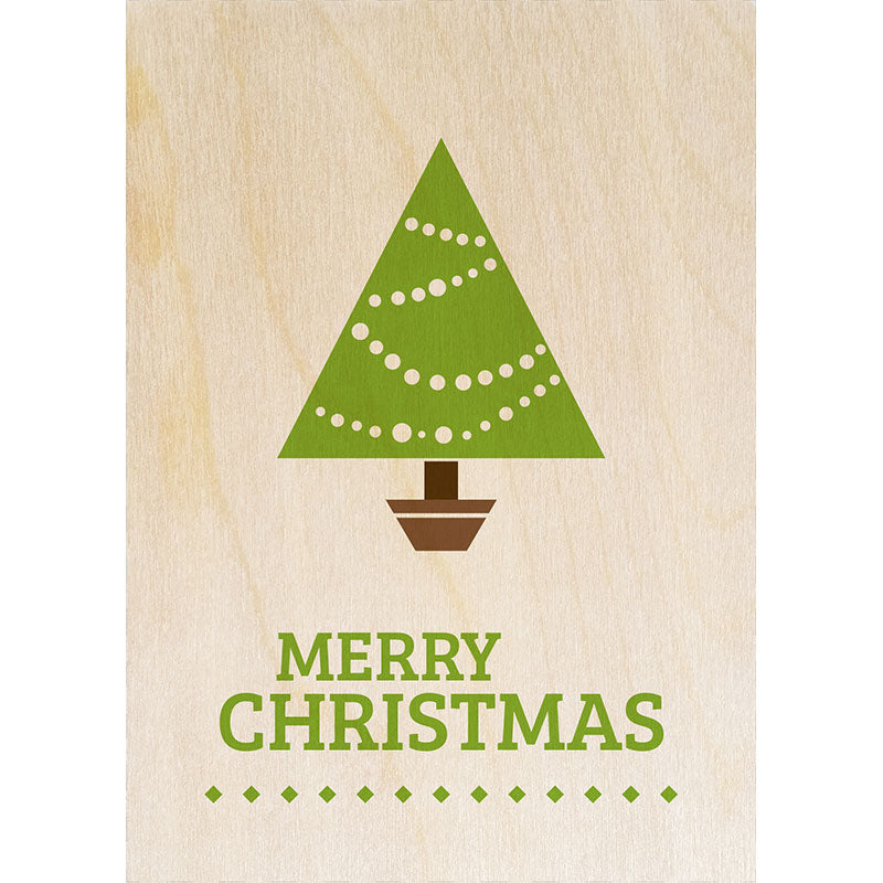 Woodcardz - Weihnachten Merry xmas
