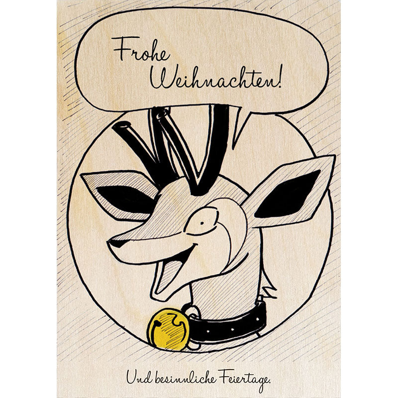 Woodcardz - Weihnachten Rudolf