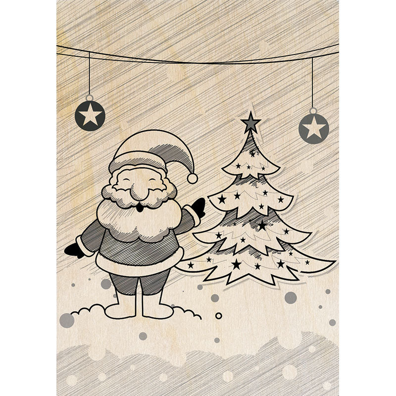 Woodcardz - Weihnachten Santa Bleistift