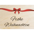Woodcardz - Weihnachten Schleife
