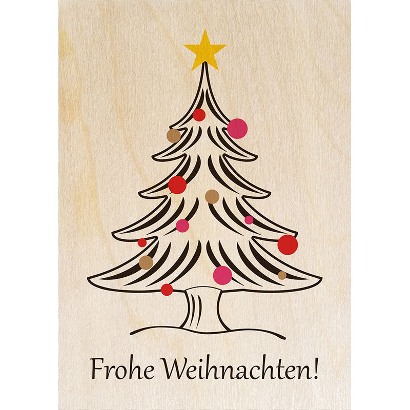 Woodcardz - Weihnachten Tannenbaum