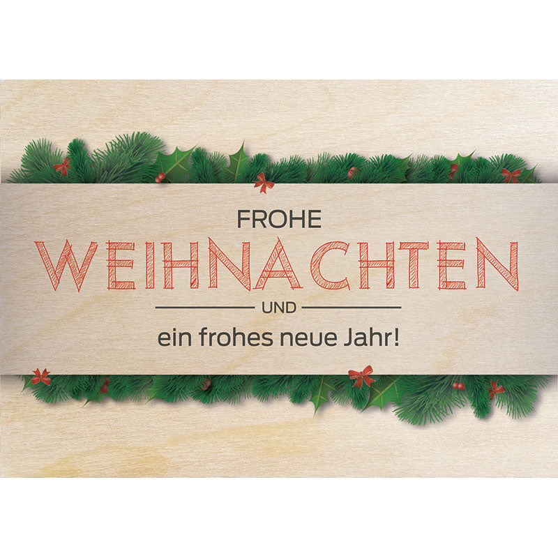 Woodcardz - Weihnachten Tannenzweig
