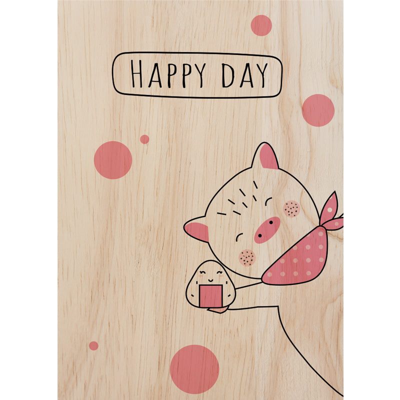 Woodcardz -  Happy Day Pig