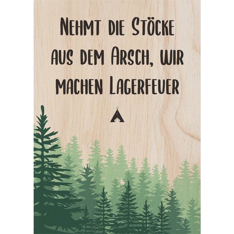 Woodcardz - Lagerfeuer (h)