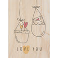 Woodcardz - Love Plant Pot