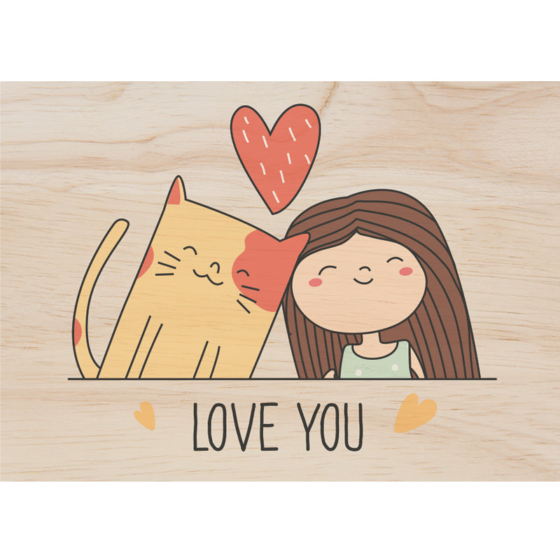 Woodcardz - Love you Cat