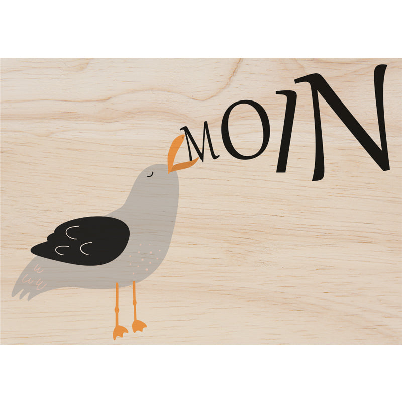 Woodcardz - Moin Möwe