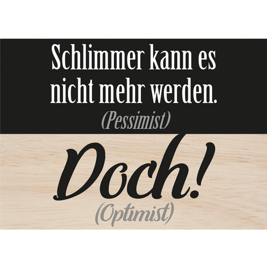 Woodcardz - Schlimmer werden